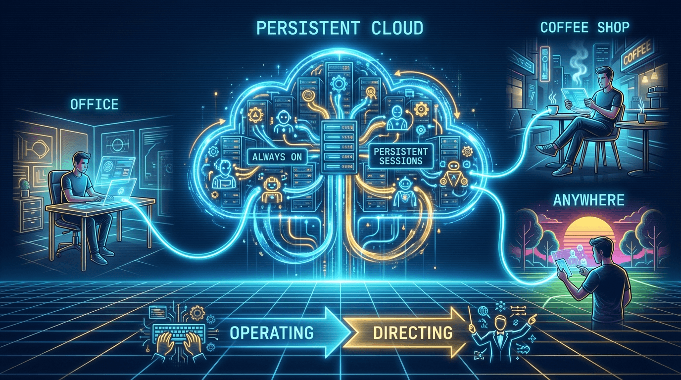 From operating your tools to directing your agents -- the device stops being the bottleneck.